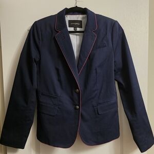 Banana Republic | Women's | Blazer | Navy with Pink Trim | Size 8